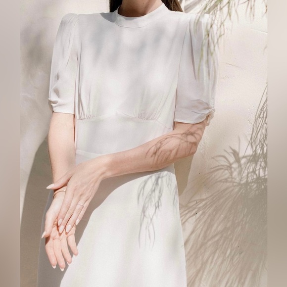 NWT Reformation Dusk Dress Ivory - Picture 6 of 16